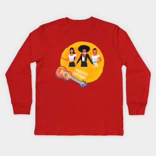 Music celebrations - Hispanic Heritage Kids Long Sleeve T-Shirt